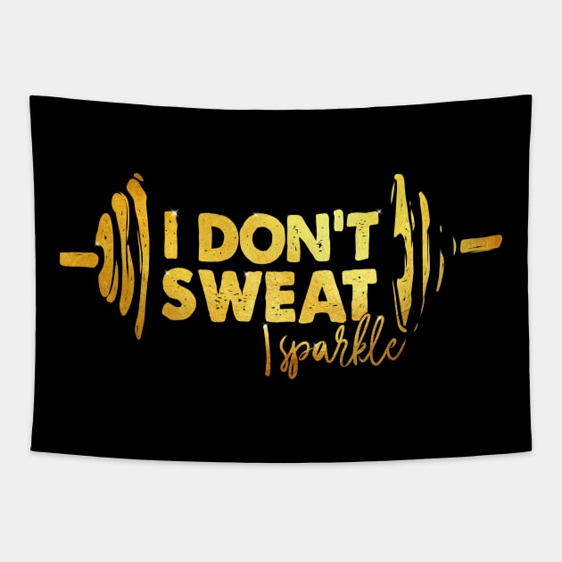 Fitness Sparkle Tapestry by Kelimok