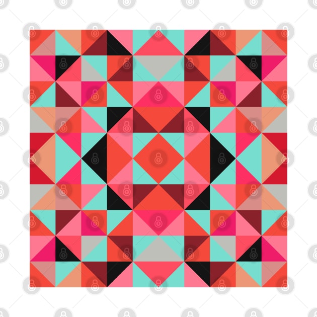 Vibrant Triangle Pattern by Tārā Design Studio