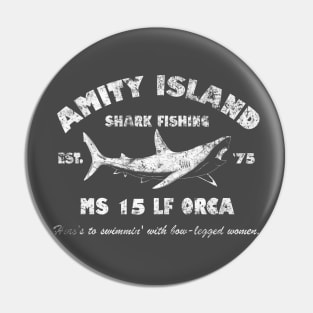 Amity Island Shark Fishing Pin