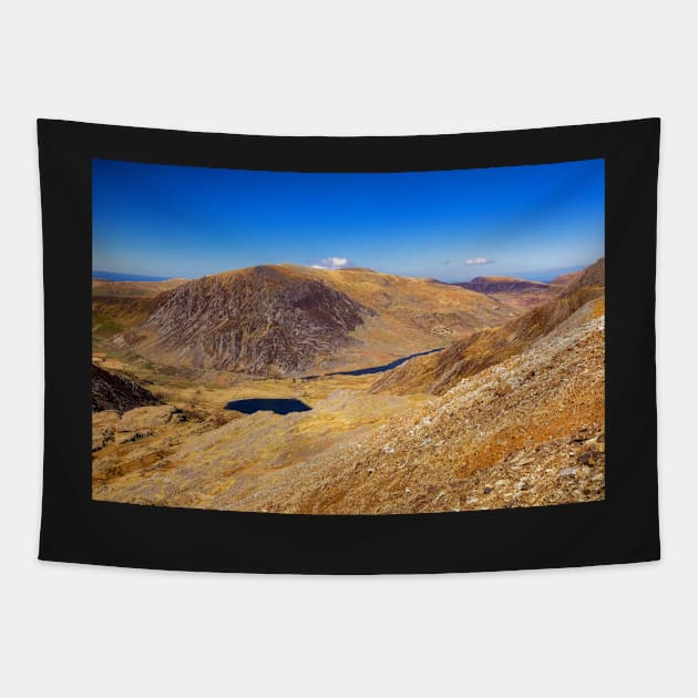 Pen yr Olw Wen and Llyn Idwal Tapestry by dasantillo