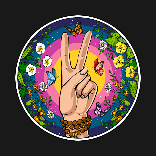 Hippie Peace by underheaven