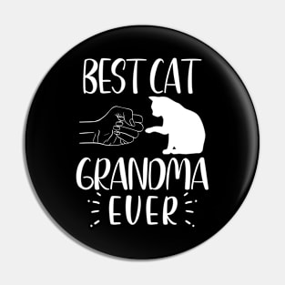 Best Cat Grandma Ever Funny Grandma Cat Lover Pin