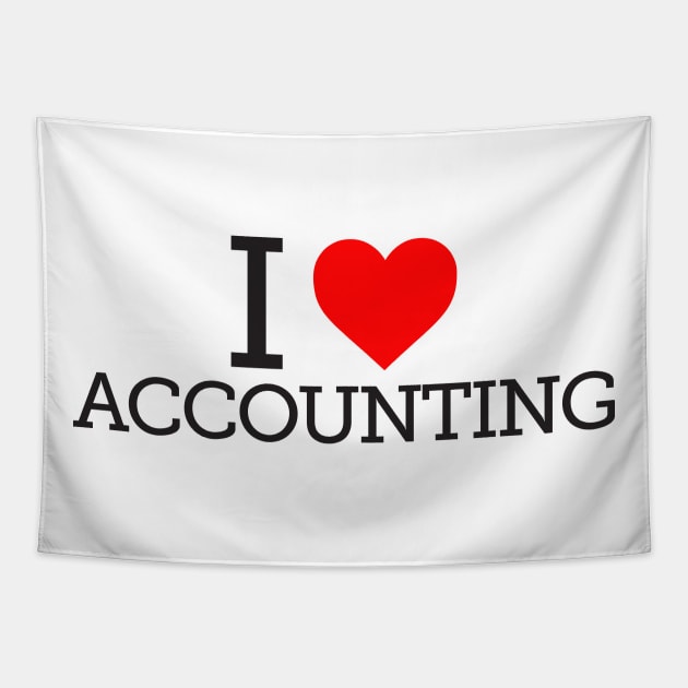 I Love Accounting Tapestry by spreadsheetnation