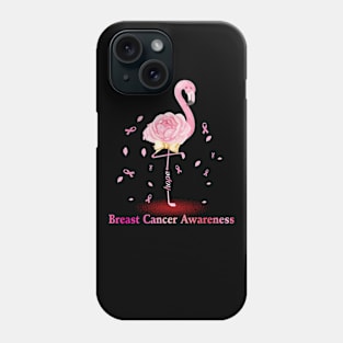 Flamingo Pink Ribbon Breast Cancer Phone Case