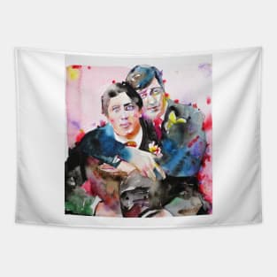 OSCAR WILDE and LORD ALFRED DOUGLAS watercolor portrait.1 Tapestry