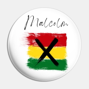 Malcolm X Pin