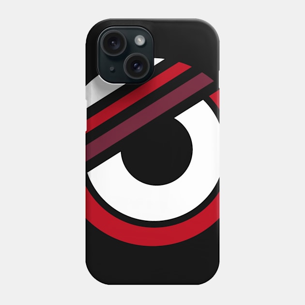 Geometric red modern abstract Phone Case by carolsalazar