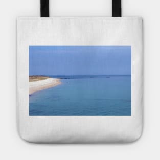 Sea and beach of Herm, Channel Islands Tote