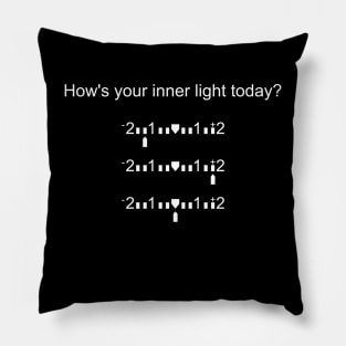 How's your inner light today? Photography Pillow