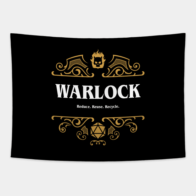 Warlock Class Tabletop RPG Gaming Tapestry by pixeptional