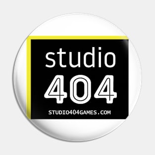 Studio 404 Games Logo Yellow Pin