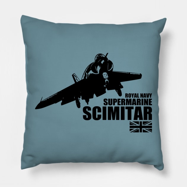 Supermarine Scimitar Pillow by TCP