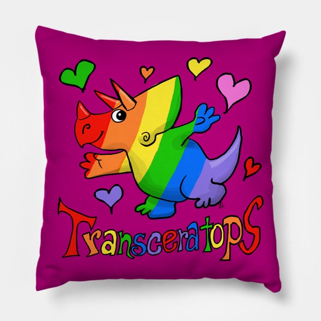 Transceratops! Pillow by wolfmanjaq