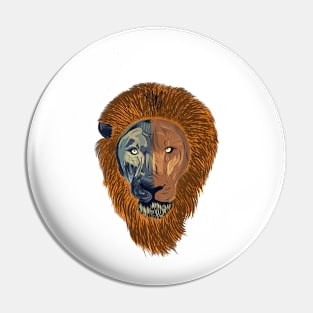 brave as lion Pin