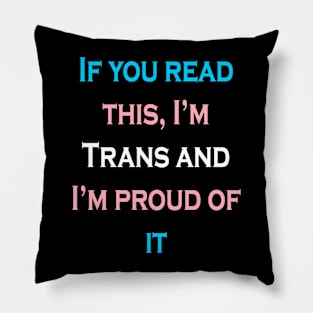 Trans Pride (no background) Pillow