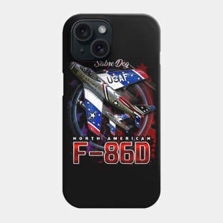 F86D Sabre Dog Vintage Us Air Force Fighter Aircraft Phone Case