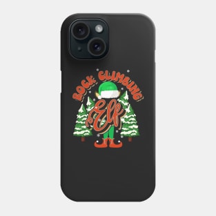 ROCK CLIMBING ELF CHRISTMAS Phone Case