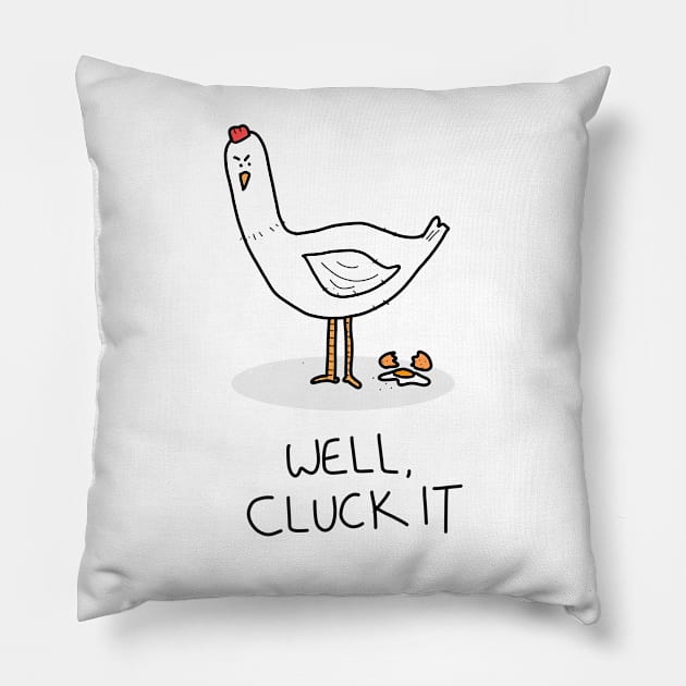 Grumpy Hen Pillow by grumpyanimals