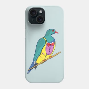 WOOD PIGEON wearing a suit Phone Case