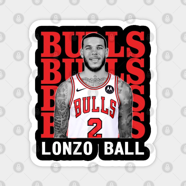 Chicago Bulls Lonzo Ball Magnet by Thejockandnerd