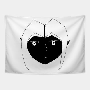 Dark elf / drow (black) Tapestry