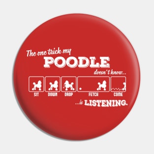 Poodle Pin