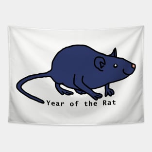 Year of the Rat - Blue Tapestry