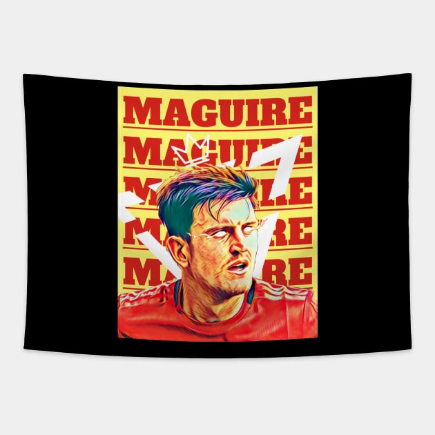 HARRY MAGUIRE, THE CAPTAIN Tapestry by MUVE