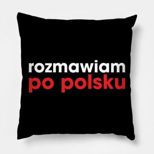 rozmawiam po polsku Pillow