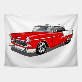 1955 Gypsy Red Chevy Bel Air Print Tapestry