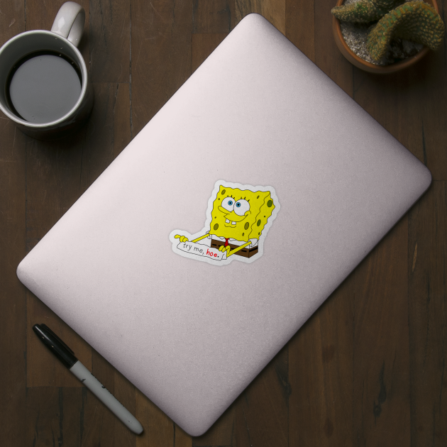 Spongebob is over it. - Spongebob - Sticker