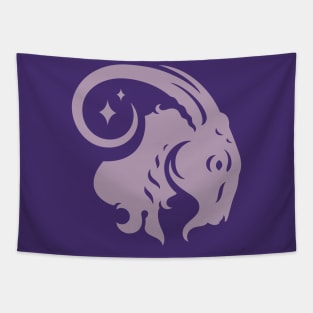 Vintage Capricorn Zodiac Symbol // Proud Capricorn Horoscope Sign Astrology Tapestry