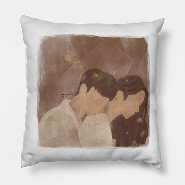 It's ok to not be ok FANART 02 Pillow by Giullia - Yeppeunyeppeun Art