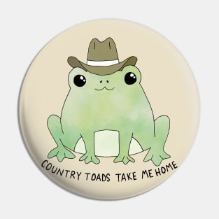 Country Toads Take me Home Pin