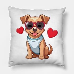 Valentine Puppy Pillow