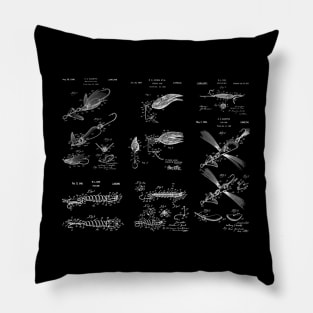 Patent Print Combo - Vintage Fishing Lures Pillow