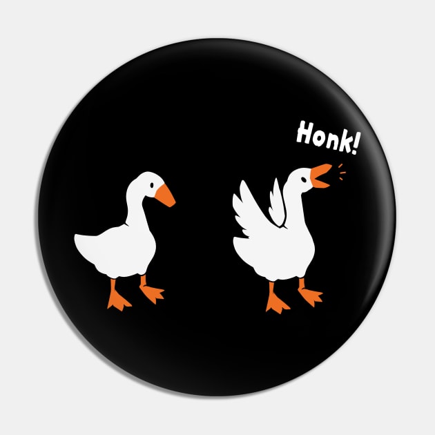 Goose Honk Pin by SarkasmTek