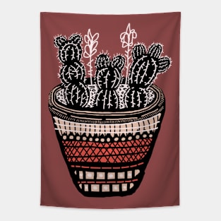 Bunny Ear Cacti Art Tapestry