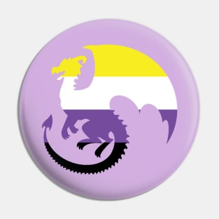 Pride Animals- Nonbinary Dragon Pin