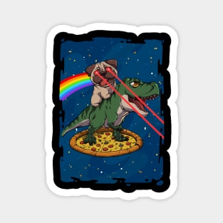 Pugstronauts: A Cosmic Adventure of Pizza, Dinosaurs, and Lazer Beams Magnet