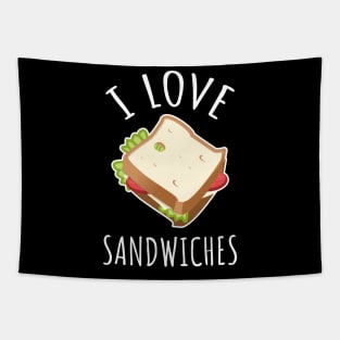 I Love Sandwiches Tapestry