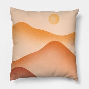 Sunset in the Dunes Warm tones Pillow