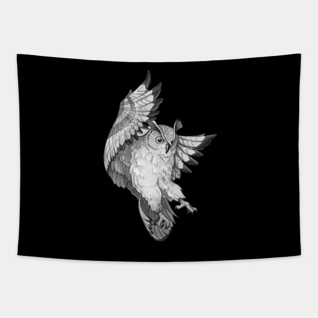 Owl Tapestry by AdrianaOrellana