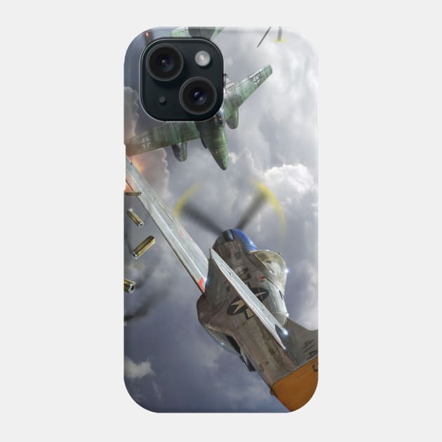 P51 vs Me262 Phone Case by Aircraft.Lover