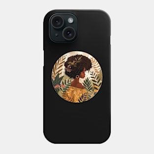 Afro Hair Black Woman Boho Style Phone Case