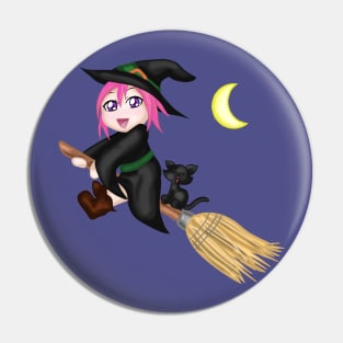 Cute Witch Pin