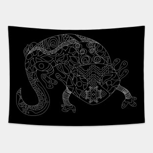 dark axolotl ecopop Tapestry