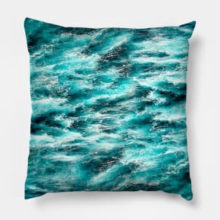 Blue Ocean Patterns Pillow