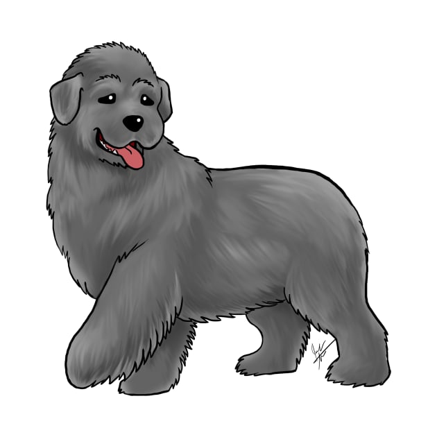 Dog - Newfoundland - Gray by Jen's Dogs Custom Gifts and Designs