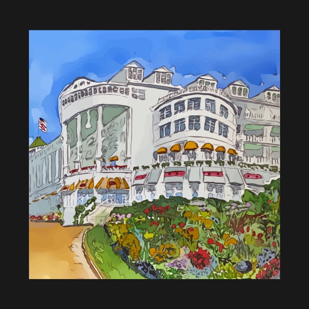 Grand Hotel in Mackinaw Island, Michigan by WelshDesigns